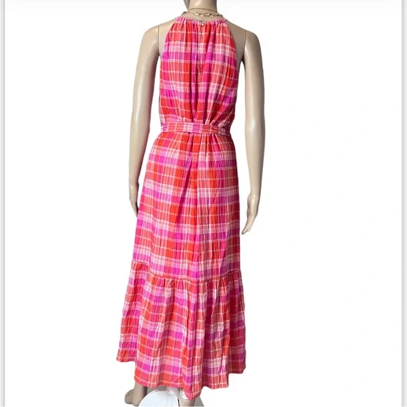 NWT Tommy Hilfiget Bayfront Plaid Belted Midi Dress Sz 12 - Picture 8 of 15